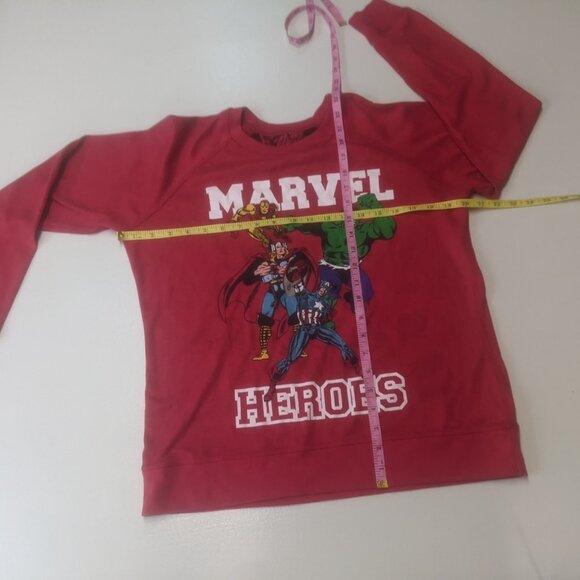 Marvel Comic Heroes Reversible Sweatshirt Red and Black *Size Youth XL/Adult S - Picture 6 of 16